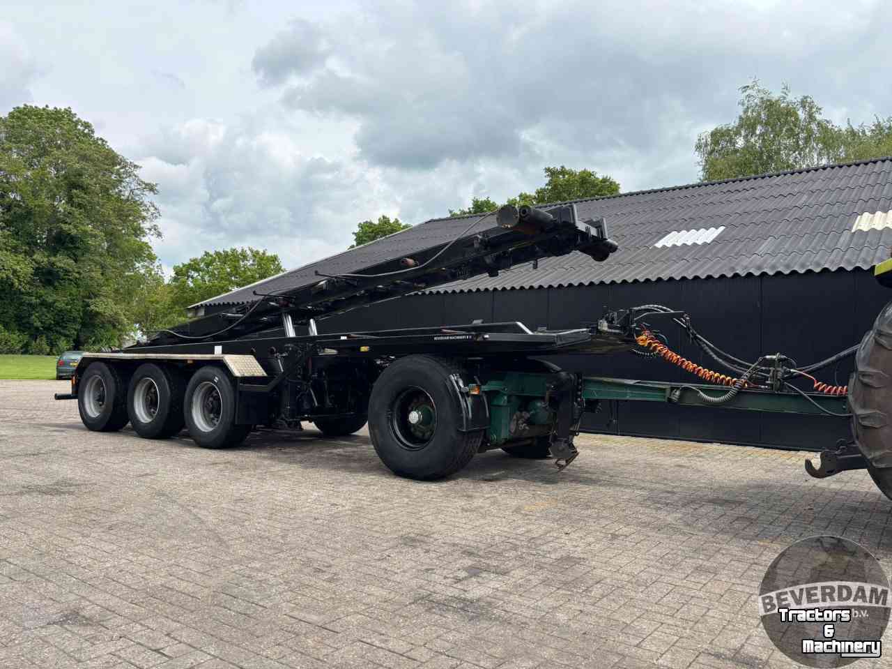 Container haakarm-carrier  NCH Kabelsysteem oplegger met dolly