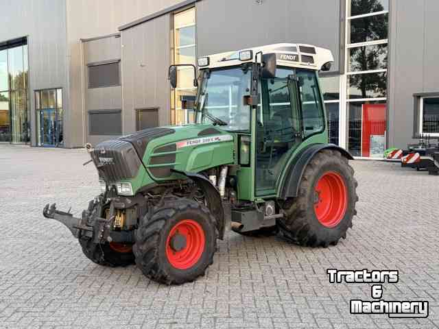 Smalspoor tractor Fendt 208v, geveerde vooras, fronthef en pto