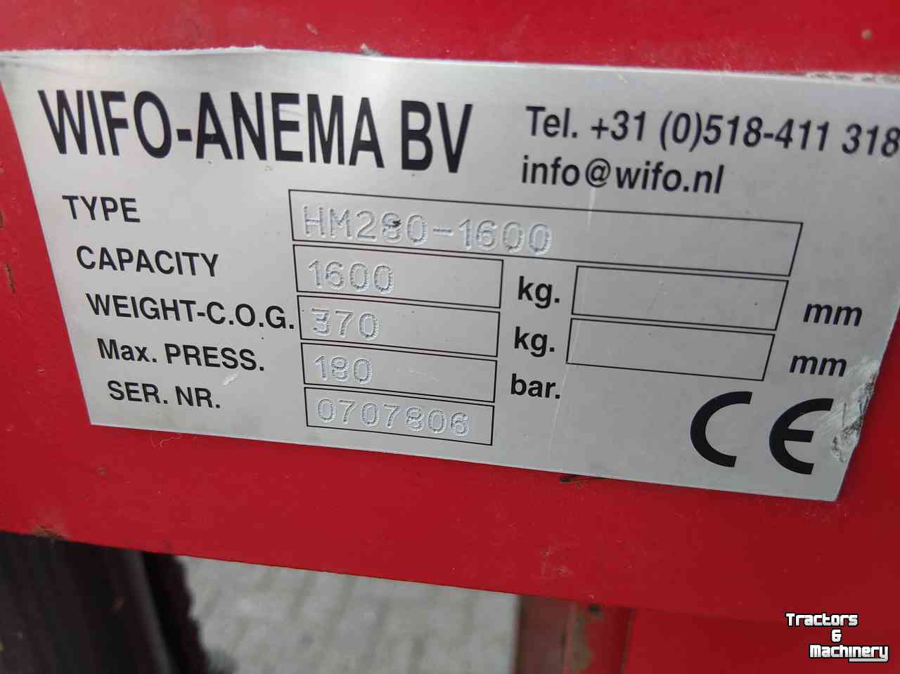 Hefmast & Mini heftruck Wifo HM 280-1600 Hefmast
