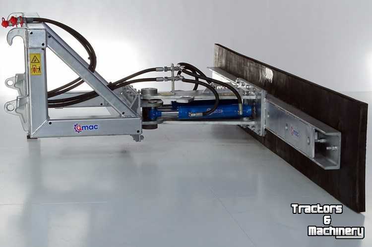 Rubberschuif Qmac Modulo rubber yard scraper 2.40 mtr hook up Euro
