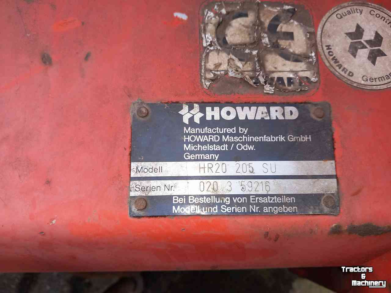 Grondfrees Howard HR 20 205 FREES