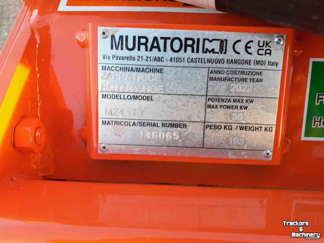 Grondfrees Muratori MZ4-125  grondfrees