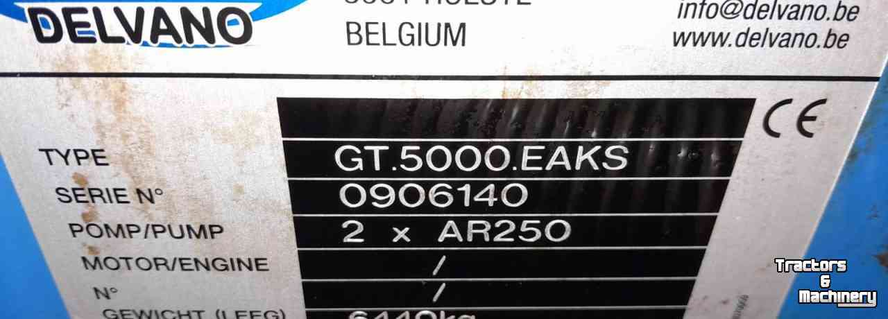 Getrokken Veldspuit Delvano GT 5000 EAKS