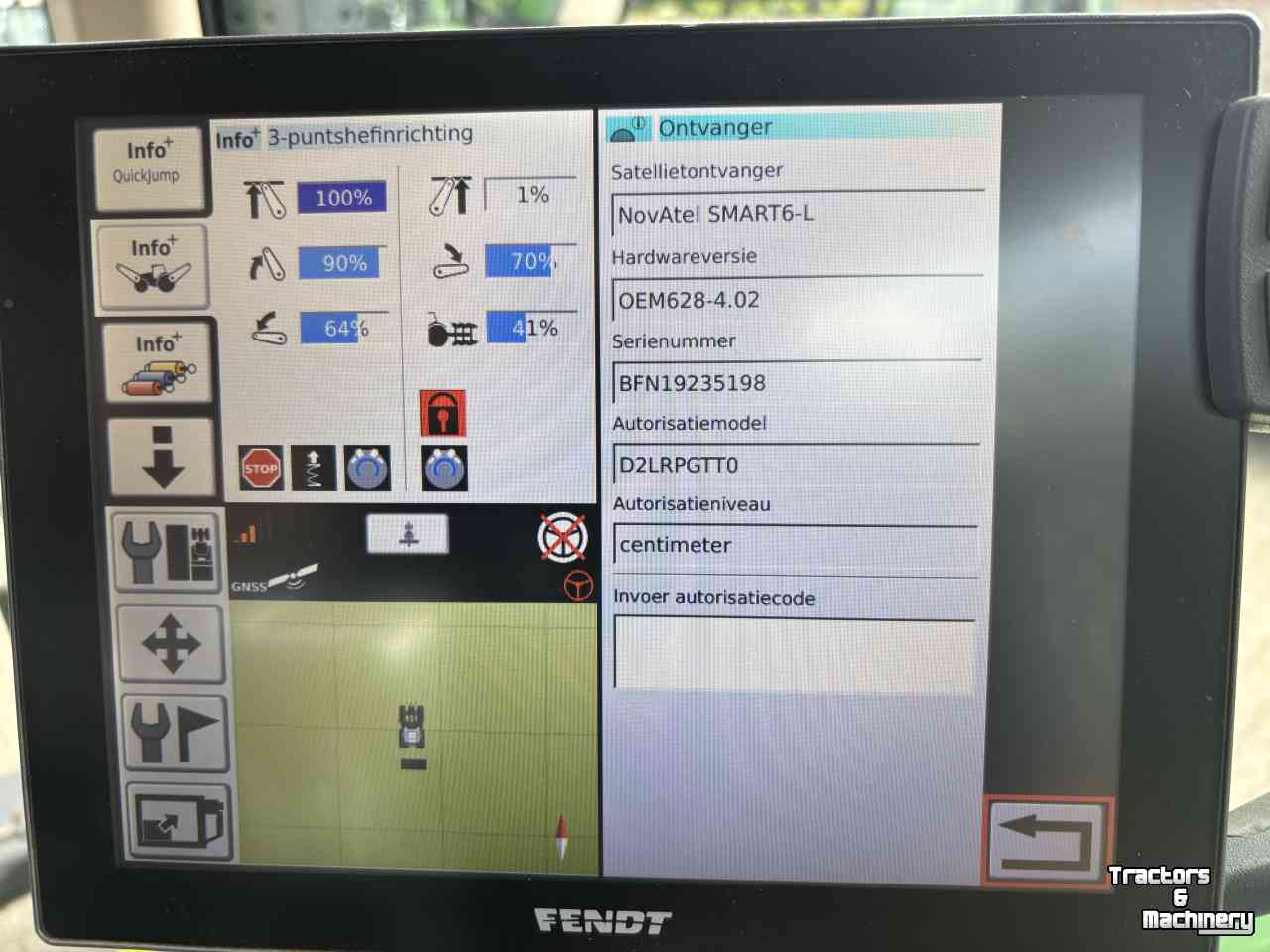 Tractor / Trekker Fendt 720 S4 Profi Plus Rtk Frontaftakas
