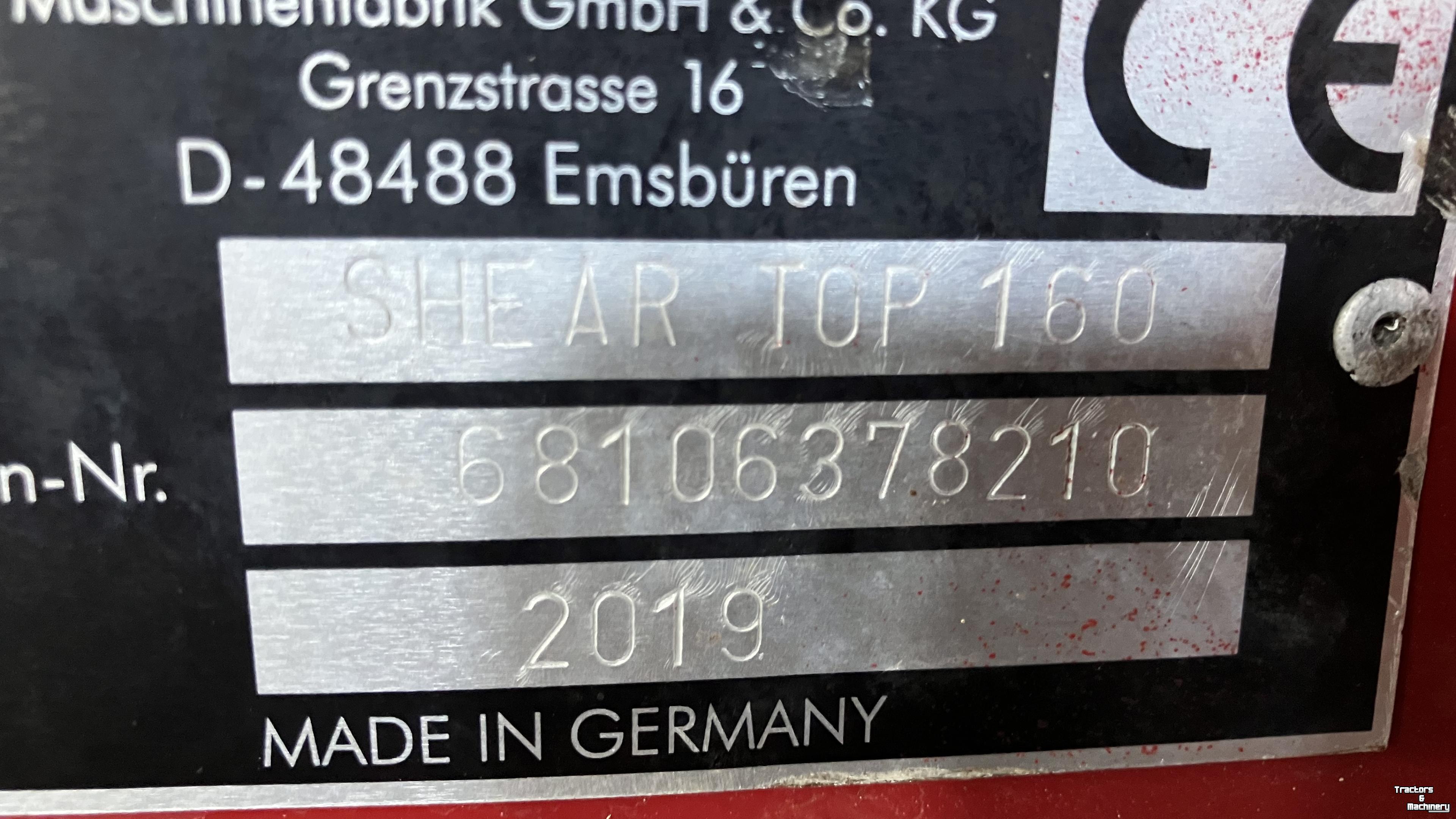 Voeruitkuilwagen BVL Shear Top 160