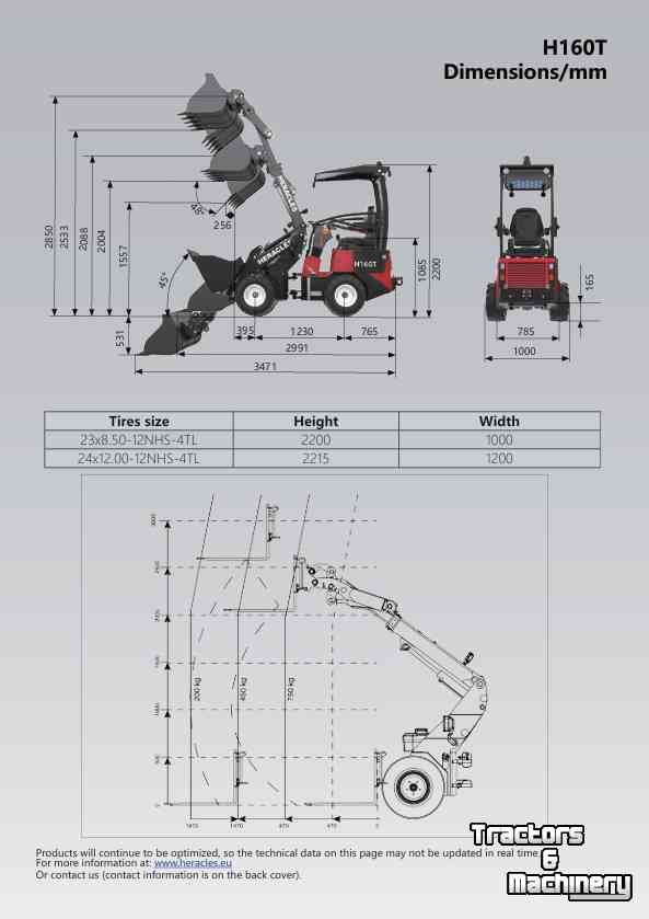 Shovel / Wiellader / Kniklader Heracles H160 Pro en Telescoop