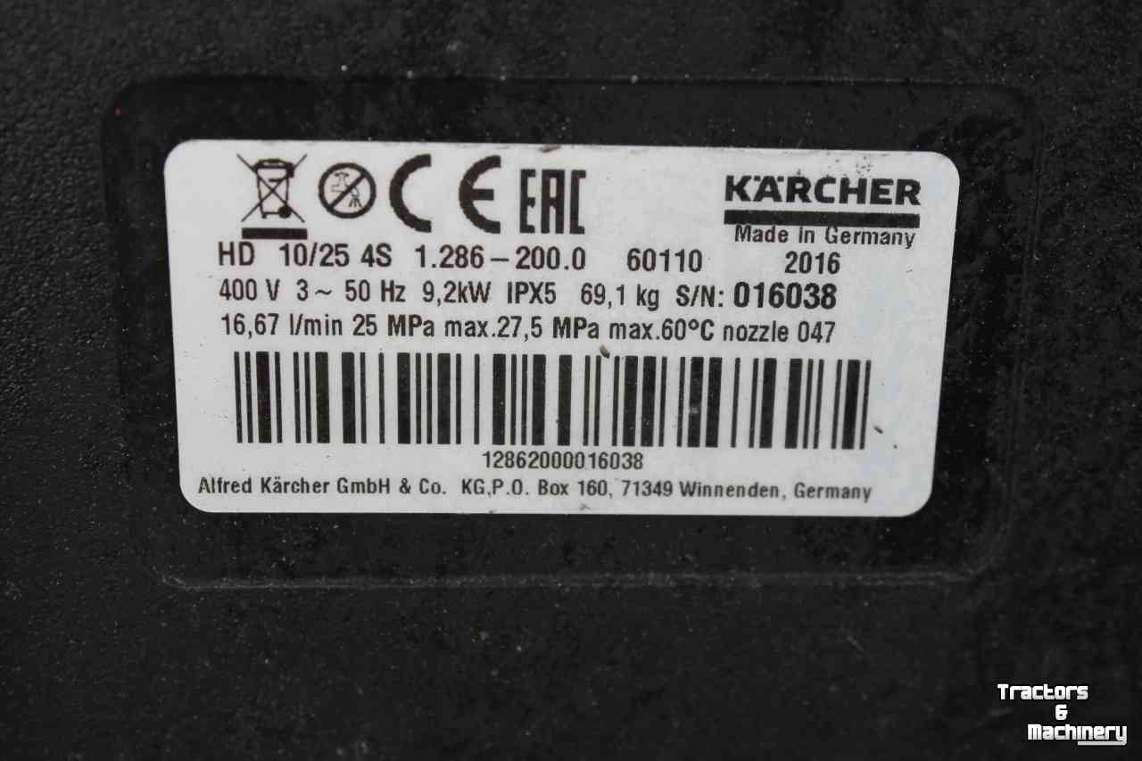 Hogedrukreiniger Warm/Koud Karcher HD10/25-4S koudwater hogedrukreiniger