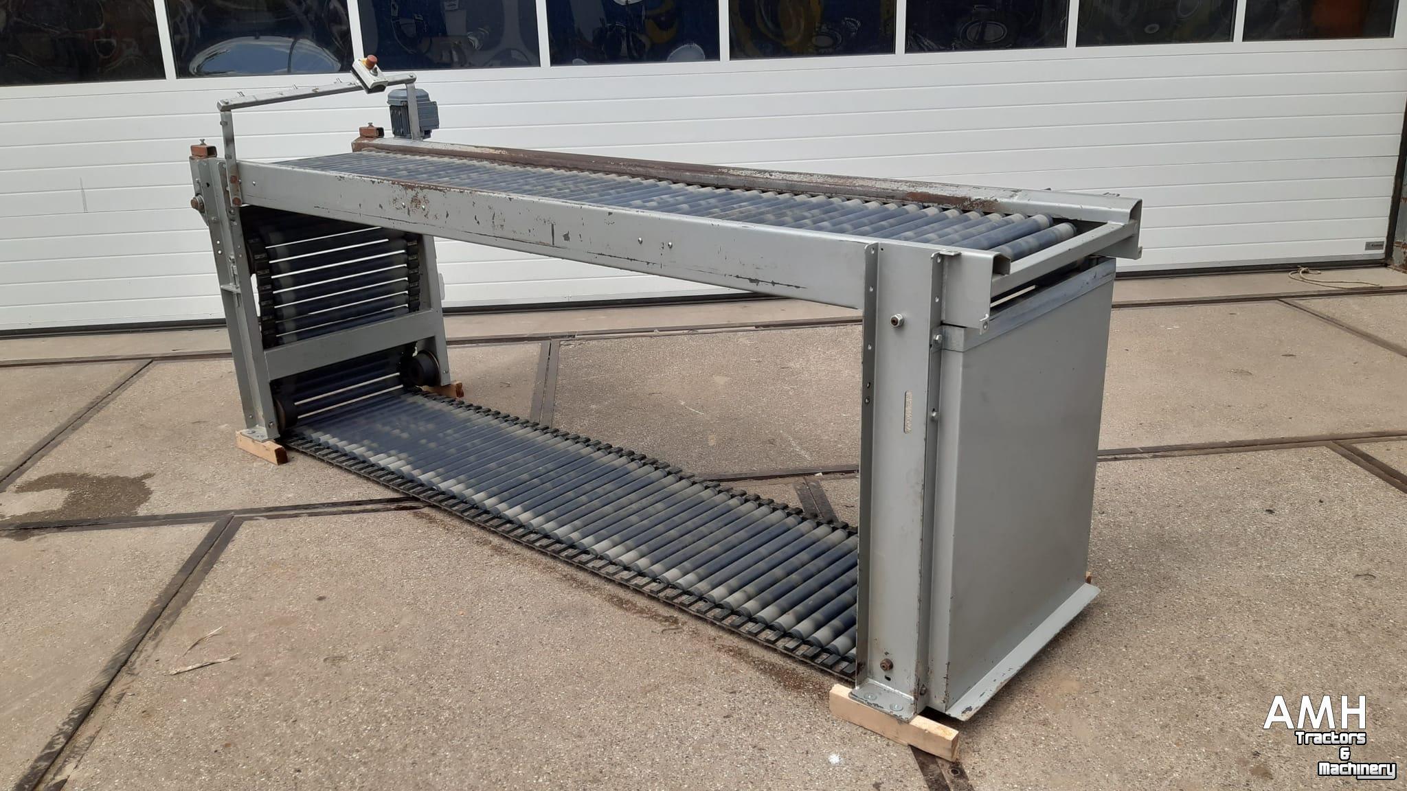 Sorteermachine Grisnich Rollenleestafel 3050x600 ROLLENLEESTAFEL ROLLER INSPECTION BELT ROLLENVERLESETISCH