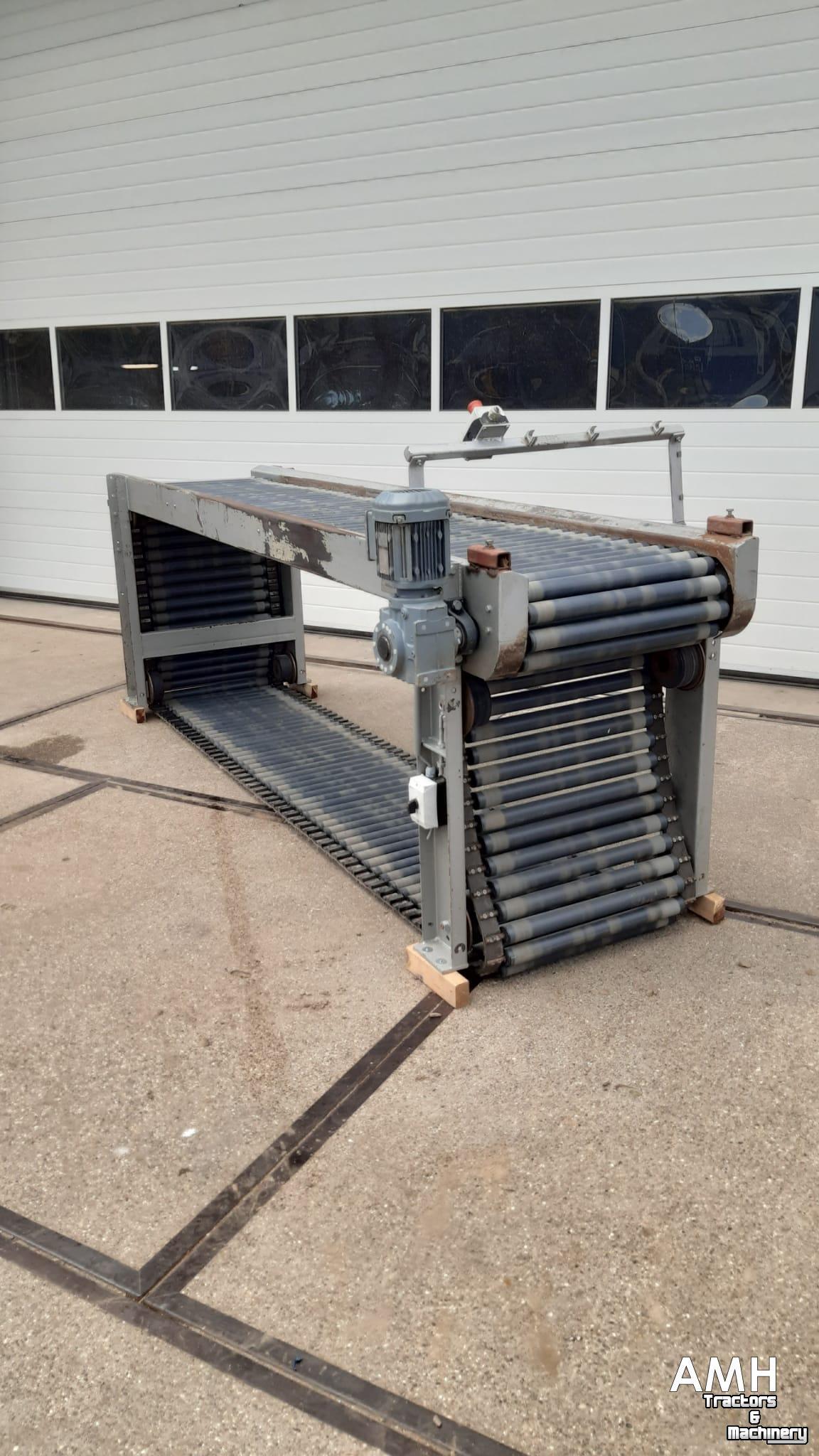 Sorteermachine Grisnich Rollenleestafel 3050x600 ROLLENLEESTAFEL ROLLER INSPECTION BELT ROLLENVERLESETISCH