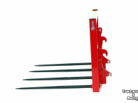 Balenprikker / Stroprikker / Balenspies Qmac 4 tands Balenvork EURO DRIEPUNT