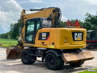 Bandenkraan / Graafmachine op wielen Caterpillar M314F mobiele kraan draaikantelstuk