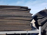 Mestschuif Qmac 50% op 2e keus Rubbermatten voor sneeuwschuif - mestschuif met staalinlage