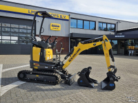 Mini-graver / Mini-graafmachine New Holland E12D Rops
