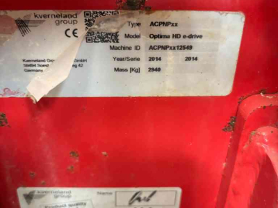 Zaaimachine Kverneland Optima HD drive