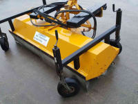 Veegmachine  heftruck / shovel bezem