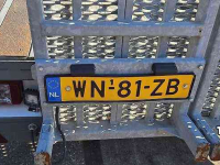 Dieplader / Aanhanger Doornwaard D 6000 TA