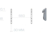 Overige aanbouwdelen en toebehoren Qmac HAKENSET: WEIDEMANN 30 MM