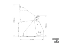 Laadbak / Grondbak Qmac 4 IN 1 BAK 1.40M COMPACT