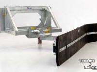 Sneeuwruim werktuigen Qmac Modulo Rubber snow scrapers 2400mm fits Mustang