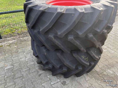 Wielen, Banden, Velgen & Afstandsringen Trelleborg 600/65R28 TM800 90% op 10 gaats velgen