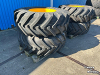 Wielen, Banden, Velgen & Afstandsringen Michelin 4x XMCL 480/80R26 JCB 12g.