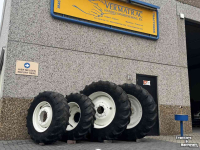 Wielen, Banden, Velgen & Afstandsringen Michelin Set Michelin (18.4R38) 460/85R38 en Trelleborg (14.9R28) 380/85R38 voor NewH T6.xxx