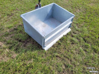 Trekkerbak / Transportbak  Transportbak gegalvaniseerd 1 & 1,25 mtr