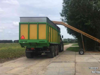 Container haakarm-carrier Joskin Cargo chassis met tank en Drakkar bak