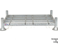 Overige machines en toebehoren voor werkplaats en erf Qmac STAPELFRAME STAPELRACK 150X120