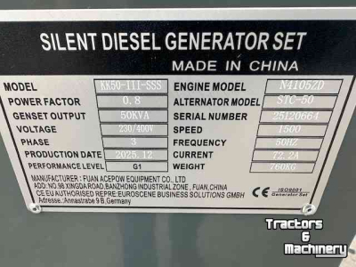 Aggregaat / Generator  kawakenki  50 kva