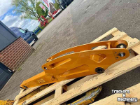 Bandenkraan / Graafmachine op wielen Case CX14D lepelsteel lang