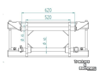 Adapters / Verloopadapters Qmac MERKADAPTER BLANCO-JCB QUICK HITCH