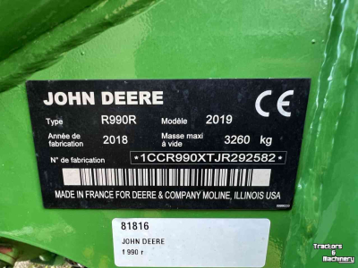 Maaier John Deere F350R & F990R