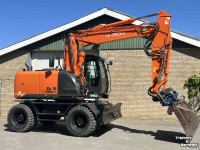 Bandenkraan / Graafmachine op wielen Hitachi ZX140W-5B