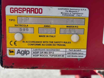 Schoffelmachine / Schoffelbalk Gaspardo HP F6
