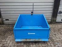 Trekkerbak / Transportbak Saphir TL 120 breedte 1,20 meter grondbak trekkerbak transportbak kipbak kiepbak kipperbak tractorbak