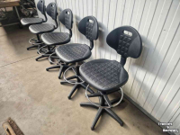 Overige inschuurmachines en toebehoren  Werkstoel PU zitting en rugleuning (max. hoogte 75 cm)