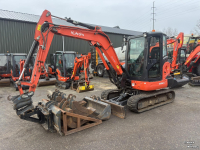Bandenkraan / Graafmachine op wielen Kubota KX042-4
