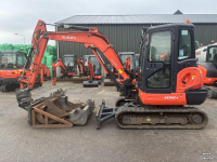 Bandenkraan / Graafmachine op wielen Kubota KX042-4