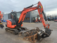 Bandenkraan / Graafmachine op wielen Kubota KX042-4