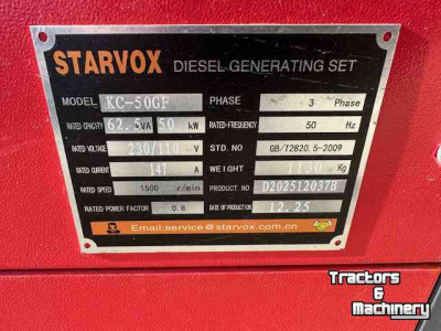 Aggregaat / Generator  starvox kc-50-gf