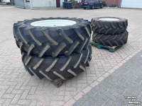 Wielen, Banden, Velgen & Afstandsringen Trelleborg 480/70R34 + 380/70R24 verstelbare velgen