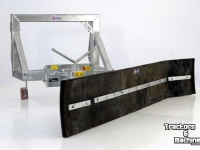 Rubberschuif Qmac Rabot caoutchouc pour boue avec montage Zettelmeyer