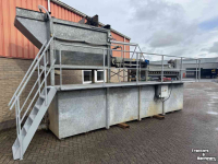 Wastrommel  Spiessens was-/ spoelcombinatie, wastrommel, rollenleestafel, lappendroger