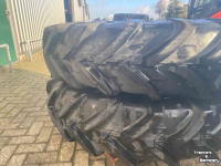Wielen, Banden, Velgen & Afstandsringen Michelin Agribib 13.6R38 + 13.6R24 op verstelvelgen