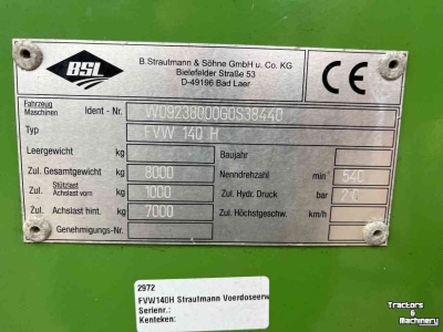 Voerverdeelwagen  / Voerdoseerwagen Strautmann FWH 140 H