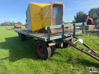 Vierwielige wagen / Landbouwwagen Miedema platte kar hooiwagen