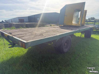 Vierwielige wagen / Landbouwwagen Miedema platte kar hooiwagen