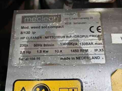 Hogedrukreiniger Warm/Koud  MECLEAN WEED SOLUTION/HOGE DRUKSPUIT