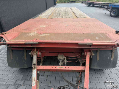 Dieplader / Aanhanger Burg 4-asser dieplader aanhanger met containerrail